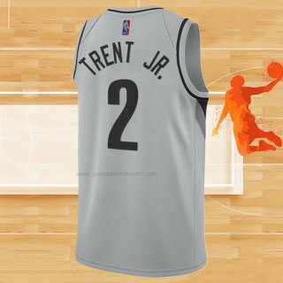 Camiseta Portland Trail Blazers Gary Trent Jr. NO 2 Earned 2020-21 Gris