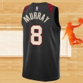Camiseta Portland Trail Blazers Kris Murray NO 8 Ciudad 2023-24 Negro