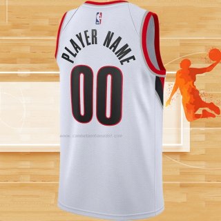 Camiseta Portland Trail Blazers Personalizada Association 2020-21 Blanco