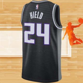 Camiseta Sacramento Kings Buddy Hield NO 24 Statement Negro