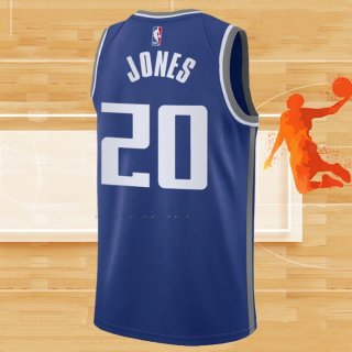 Camiseta Sacramento Kings Colby Jones NO 20 Ciudad 2023-24 Azul