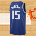 Camiseta Sacramento Kings Davion Mitchell NO 15 Ciudad 2023-24 Azul