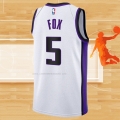 Camiseta Sacramento Kings De'Aaron Fox NO 5 Association 2023-24 Blanco