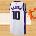 Camiseta Sacramento Kings Domantas Sabonis NO 10 Association 2023-24 Blanco