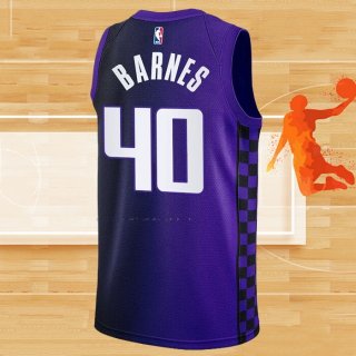 Camiseta Sacramento Kings Harrison Barnes NO 40 Statement 2023-24 Violeta