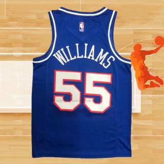 Camiseta Sacramento Kings Jason Williams NO 55 Classic 2020 Azul
