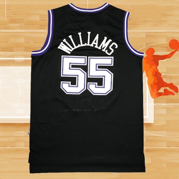 Camiseta Sacramento Kings Jason Williams NO 55 Retro Negro