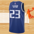Camiseta Sacramento Kings Keon Ellis NO 23 Ciudad 2023-24 Azul