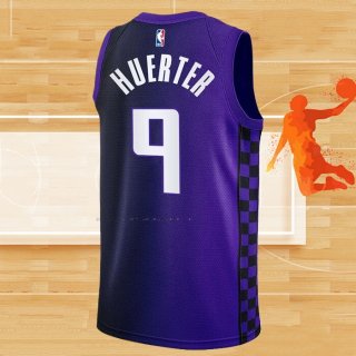 Camiseta Sacramento Kings Kevin Huerter NO 9 Statement 2023-24 Violeta