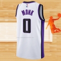 Camiseta Sacramento Kings Malik Monk NO 0 Association 2023-24 Blanco