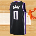 Camiseta Sacramento Kings Malik Monk NO 0 Icon 2023-24 Negro