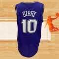 Camiseta Sacramento Kings Mike Bibby NO 10 Mitchell & Ness 2001-02 Violeta