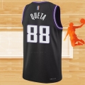 Camiseta Sacramento Kings Neemias Queta NO 88 Ciudad 2021-22 Negro