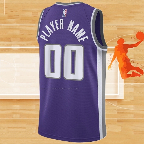 Camiseta Sacramento Kings Personalizada Icon Violeta