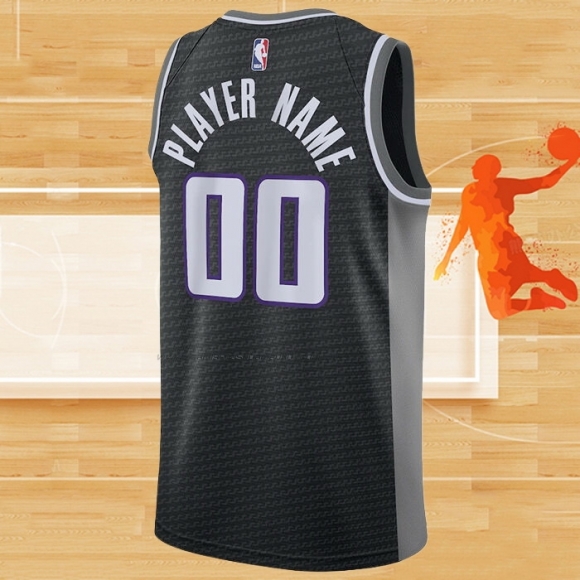 Camiseta Sacramento Kings Personalizada Statement Negro