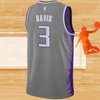 Camiseta Sacramento Kings Terence Davis NO 3 Ciudad 2022-23 Gris