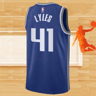 Camiseta Sacramento Kings Trey Lyles NO 41 Ciudad 2023-24 Azul