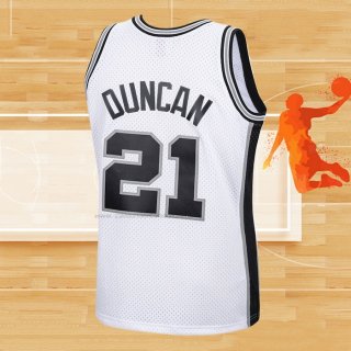 Camiseta Nino San Antonio Spurs Tim Duncan NO 21 Mitchell & Ness 1998-99 Blanco