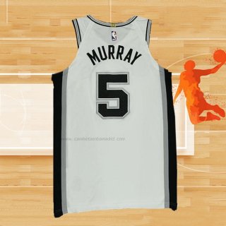 Camiseta San Antonio Spurs Dejounte Murray NO 5 Association Autentico Blanco