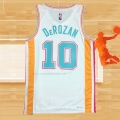 Camiseta San Antonio Spurs DeMar DeRozan NO 10 Ciudad 2021-22 Blanco