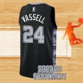 Camiseta San Antonio Spurs Devin Vassell NO 24 Statement 2022-23 Negro