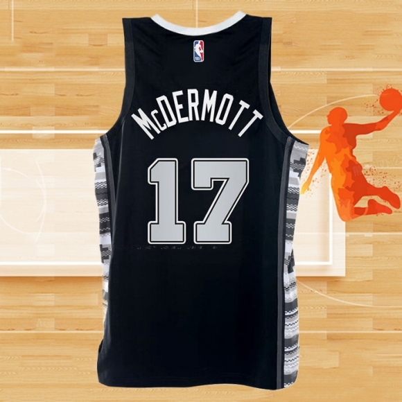 Camiseta San Antonio Spurs Doug Mcdermott NO 17 Statement 2022-23 Negro