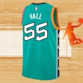 Camiseta San Antonio Spurs Jordan Hall NO 55 Ciudad 2022-23 Verde