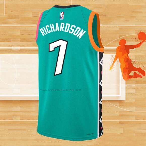 Camiseta San Antonio Spurs Josh Richardson NO 7 Ciudad 2022-23 Verde