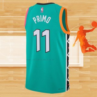 Camiseta San Antonio Spurs Joshua Primo NO 11 Ciudad 2022-23 Verde