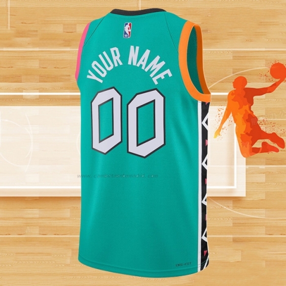 Camiseta San Antonio Spurs Personalizada Ciudad 2022-23 Verde