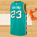 Camiseta San Antonio Spurs Zach Collins NO 23 Ciudad 2022-23 Verde