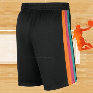 Pantalone San Antonio Spurs Ciudad 2020-21 Negro