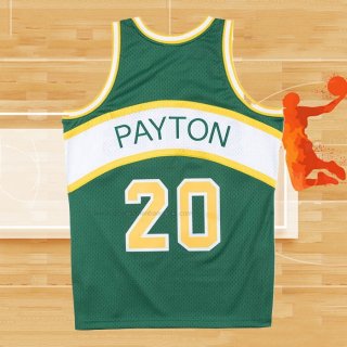 Camiseta Seattle SuperSonics Gary Payton NO 20 Historic Retro Verde