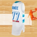 Camiseta Slovenia Luka Doncic NO 77 Tokyo 2021 Blanco2