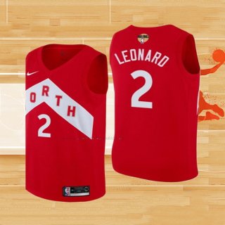 Camiseta Nino Toronto Raptors Kawhi Leonard NO 2 Earned 2018-19 Rojo