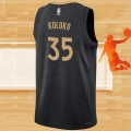 Camiseta Toronto Raptors Christian Koloko NO 35 Ciudad 2022-23 Negro