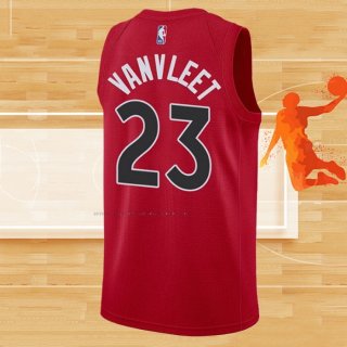 Camiseta Toronto Raptors Fred VanVleet NO 23 Icon 2020-21 Rojo