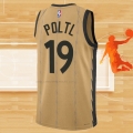 Camiseta Toronto Raptors Jakob Poltl NO 19 Ciudad 2023-24 Oro