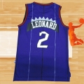 Camiseta Toronto Raptors Kawhi Leonard NO 2 Retro Violeta