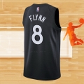 Camiseta Toronto Raptors Malachi Flynn NO 8 Earned 2020-21 Negro Violeta