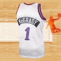 Camiseta Toronto Raptors Tracy McGrady NO 1 Mitchell & Ness 1998-99 Blanco