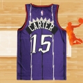 Camiseta Toronto Raptors Vince Carter NO 15 Classic Edition Violeta