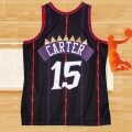 Camiseta Toronto Raptors Vince Carter NO 15 Hardwood Classics Negro