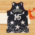 Camiseta Toronto Raptors Vince Carter NO 15 Independence Day Mitchell & Ness Negro