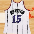 Camiseta Toronto Raptors Vince Carter NO 15 Mitchell & Ness 1998-99 Blanco2