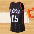 Camiseta Toronto Raptors Vince Carter NO 15 Mitchell & Ness 1998-99 Negro