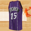 Camiseta Toronto Raptors Vince Carter NO 15 Mitchell & Ness Violeta
