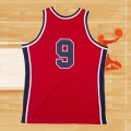 Camiseta USA 1984 Michael Jordan NO 9 Rojo