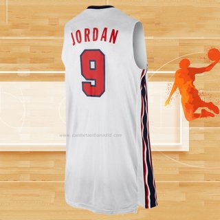 Camiseta USA 1992 Michael Jordan NO 9 Blanco