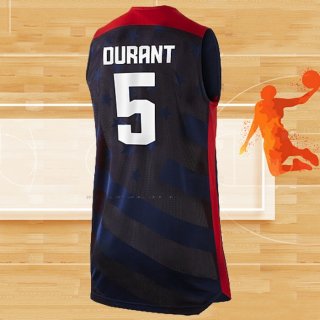 Camiseta USA 2012 Kevin Durant NO 5 Negro